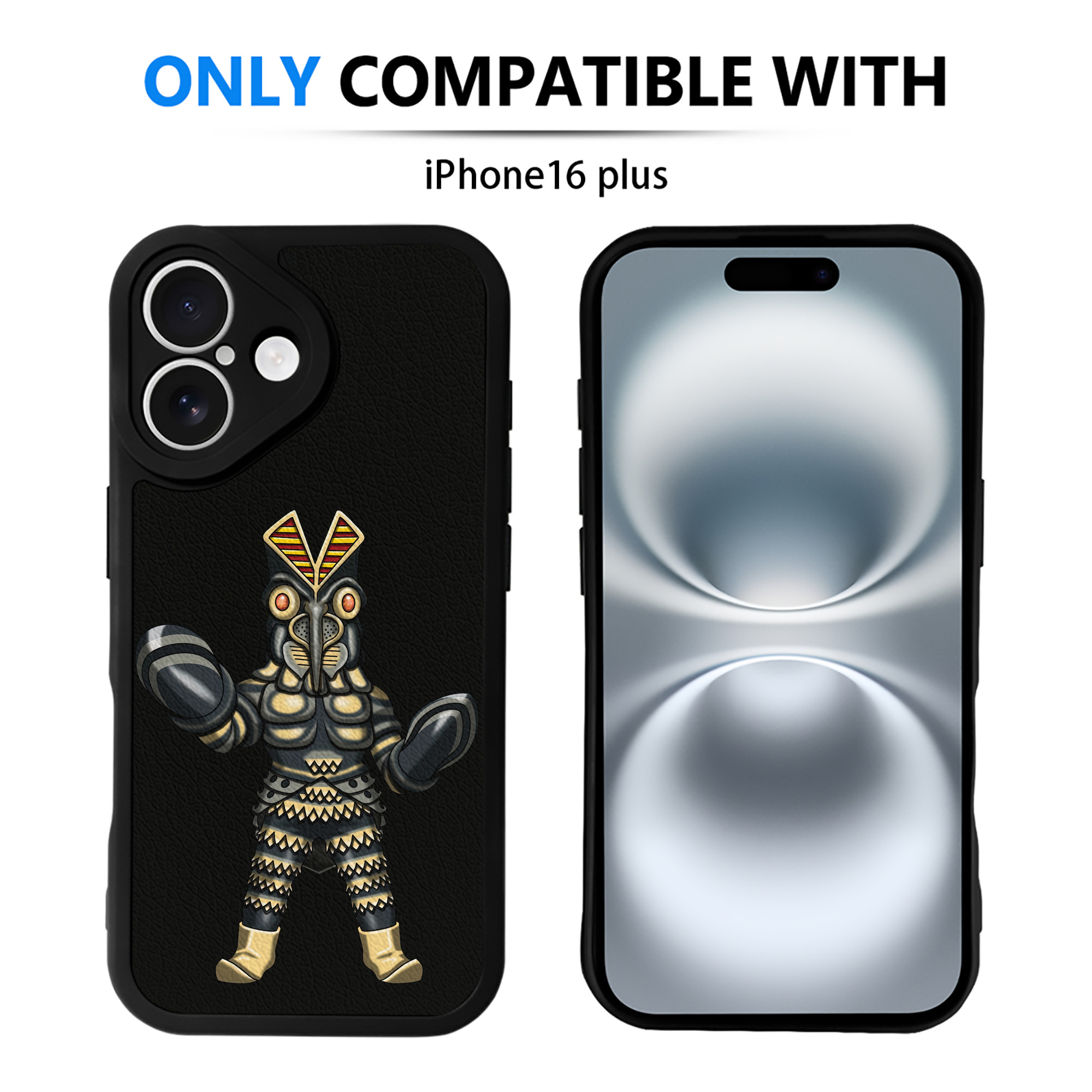 （画像用） ウルトラマン Ultraman 【iPhone 16シリーズ対応】シリコンスマホケース（レザー調） 材質：シリコン